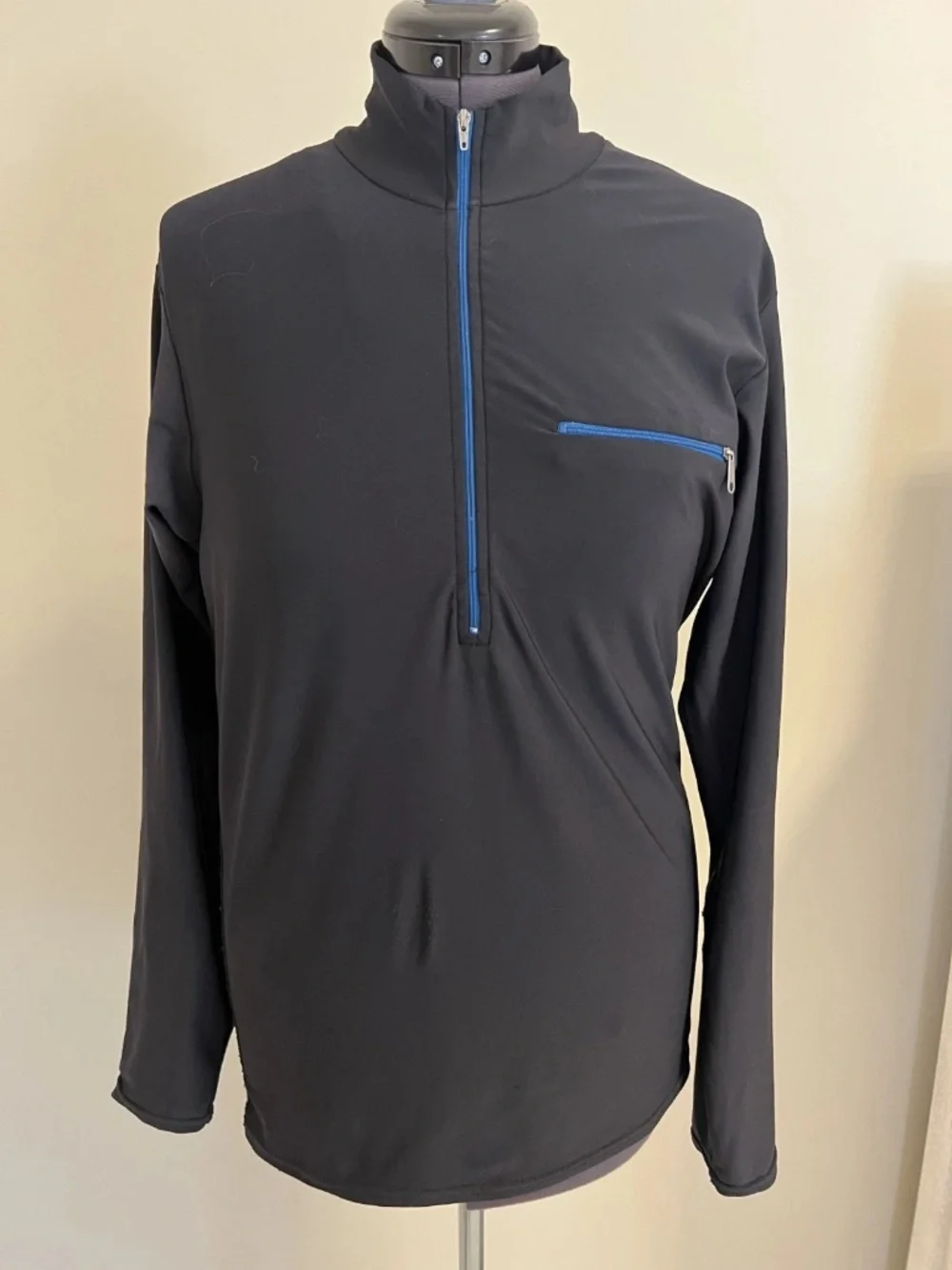 Vintage Patagonia Cold Weather Running Sweatshirt Jacket unisex Black Large